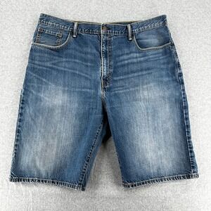 Levi's 569 Loose Denim Shorts Mens 40 Blue Medium Wash Casual